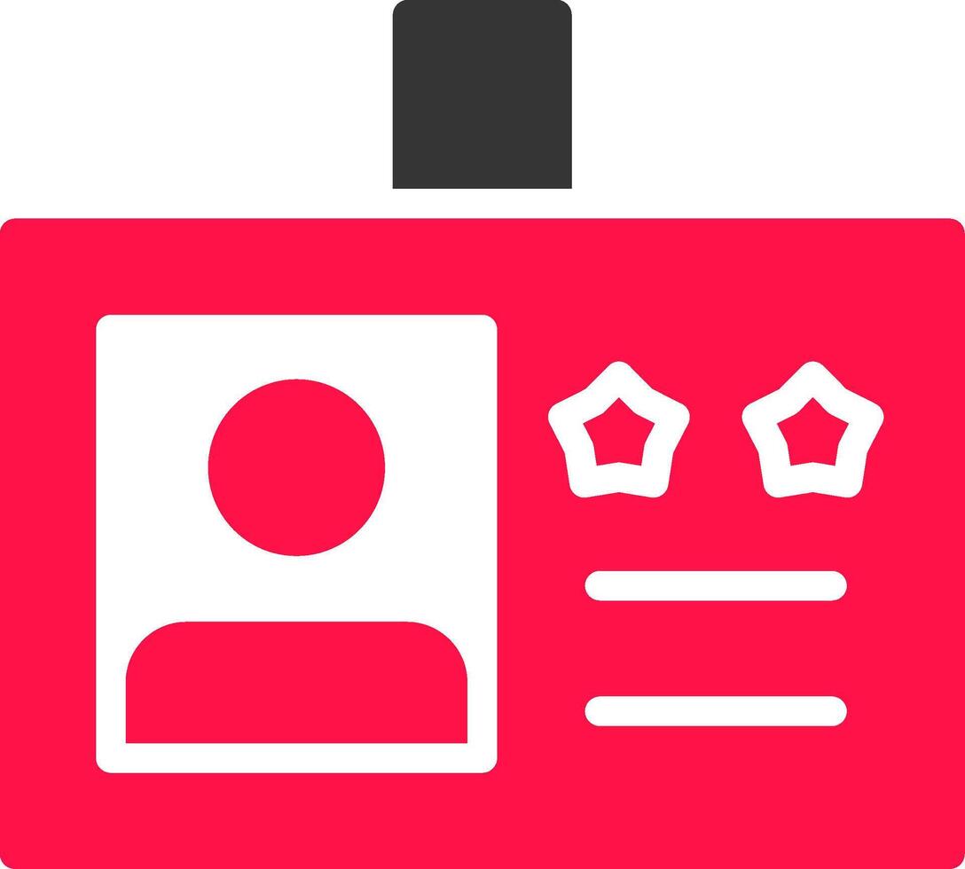 Glyph Red and Yellow Gradient vector