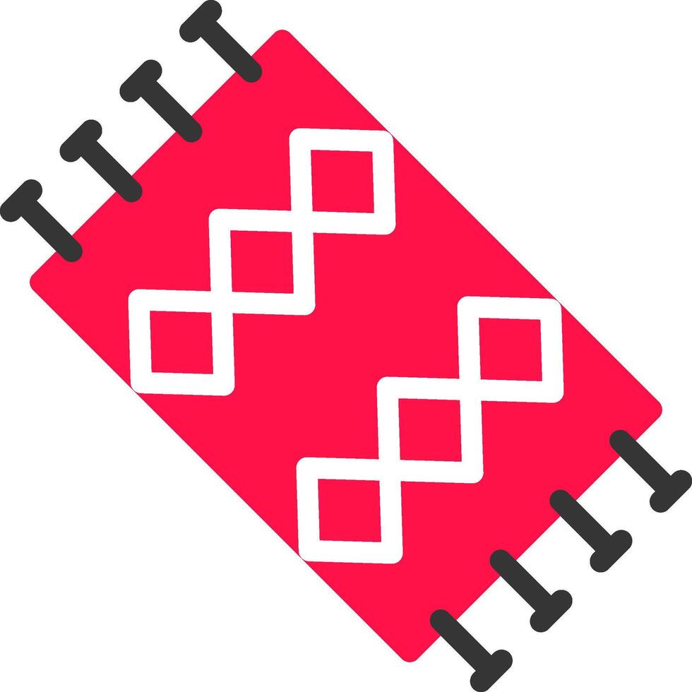 Glyph Red and Yellow Gradient vector