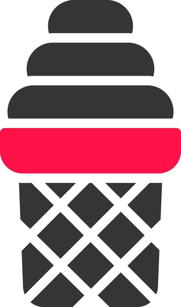Glyph Red and Yellow Gradient vector