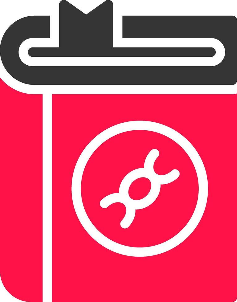 Glyph Red and Yellow Gradient vector