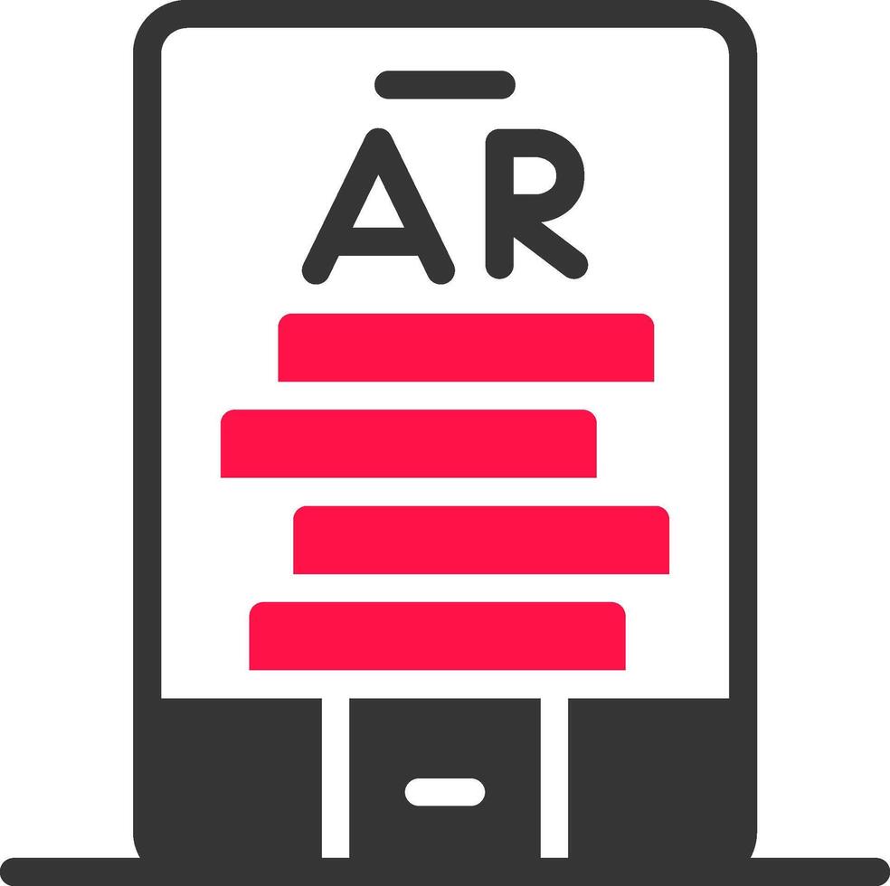 Ar Tumbling Blocks Creative Icon Design vector