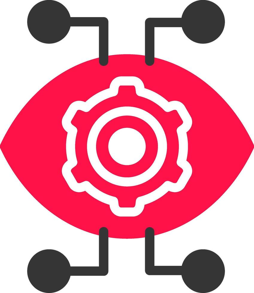 Robotics Eye Creative Icon Design vector