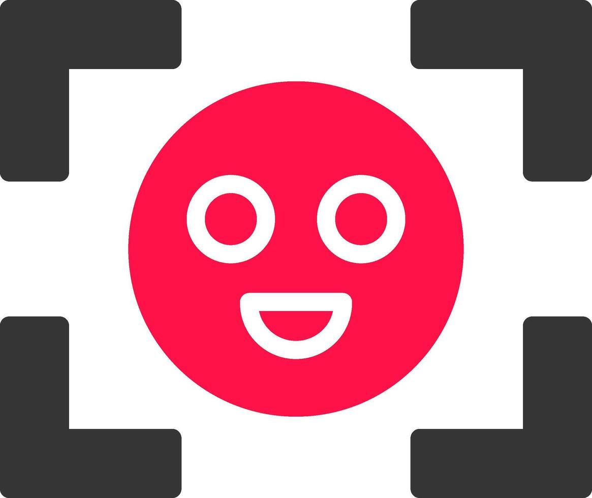 Face Detection Creative Icon Design vector