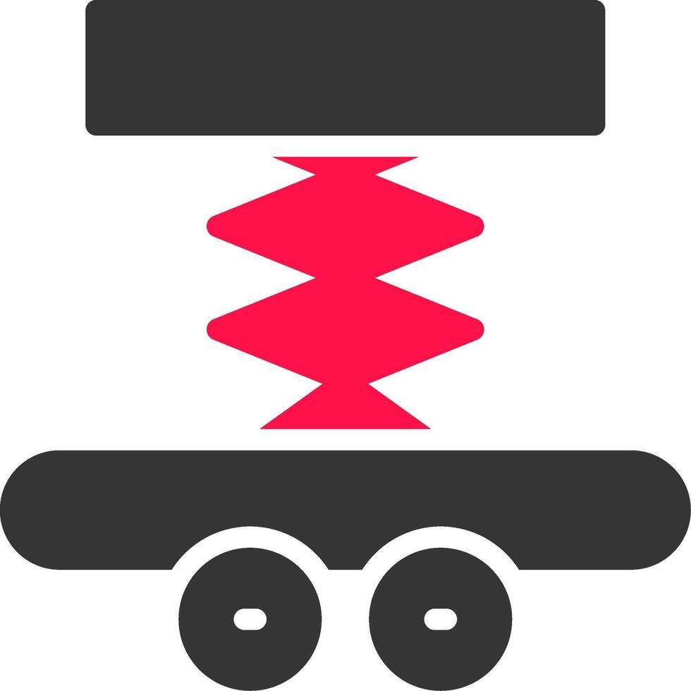 Car Lifter Creative Icon Design vector