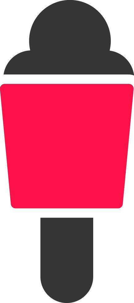 Glyph Red and Yellow Gradient vector