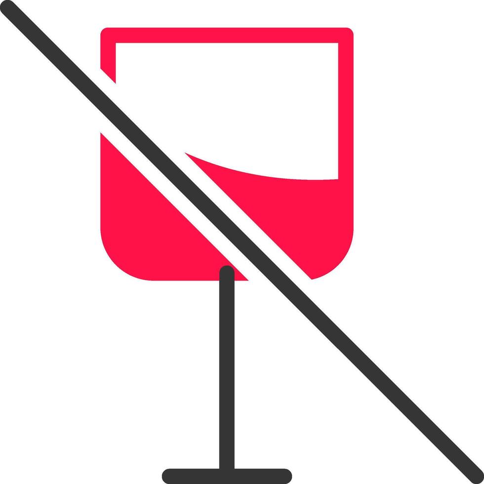 No vino creativo icono diseño vector