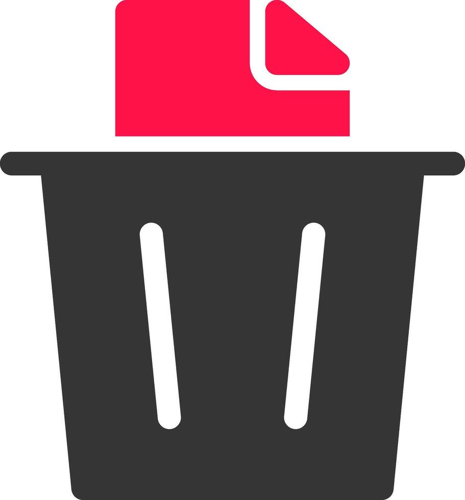 Paper Bin Creative Icon Design vector