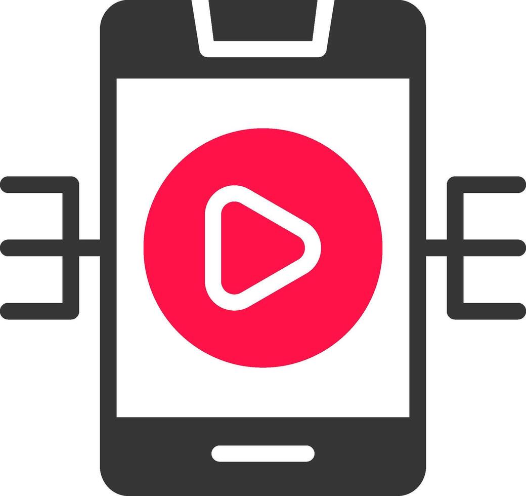 Live Streaming Creative Icon Design vector