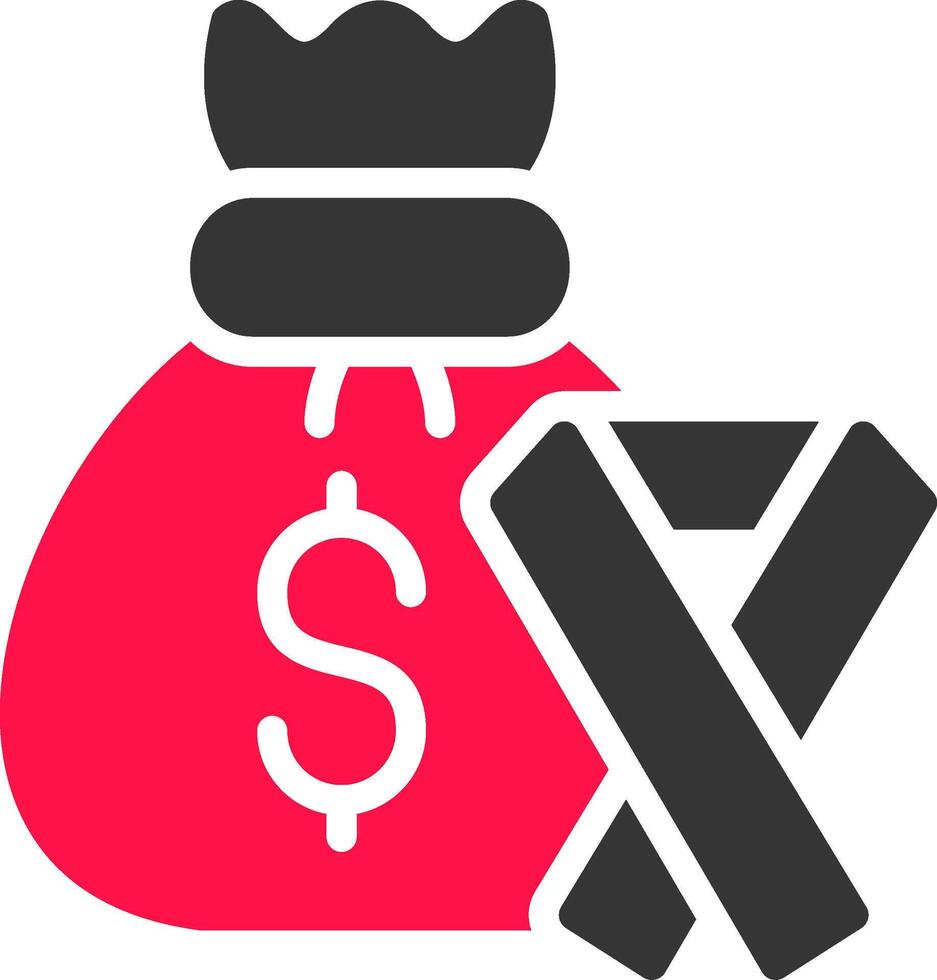 Money Bag Creative Icon Design vector