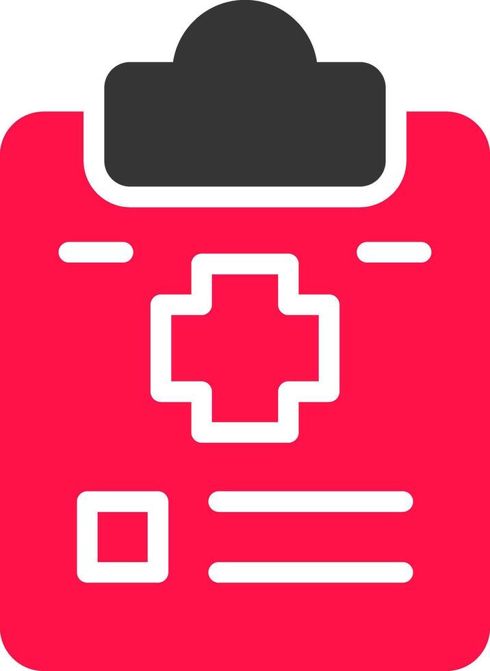 Glyph Red and Yellow Gradient vector