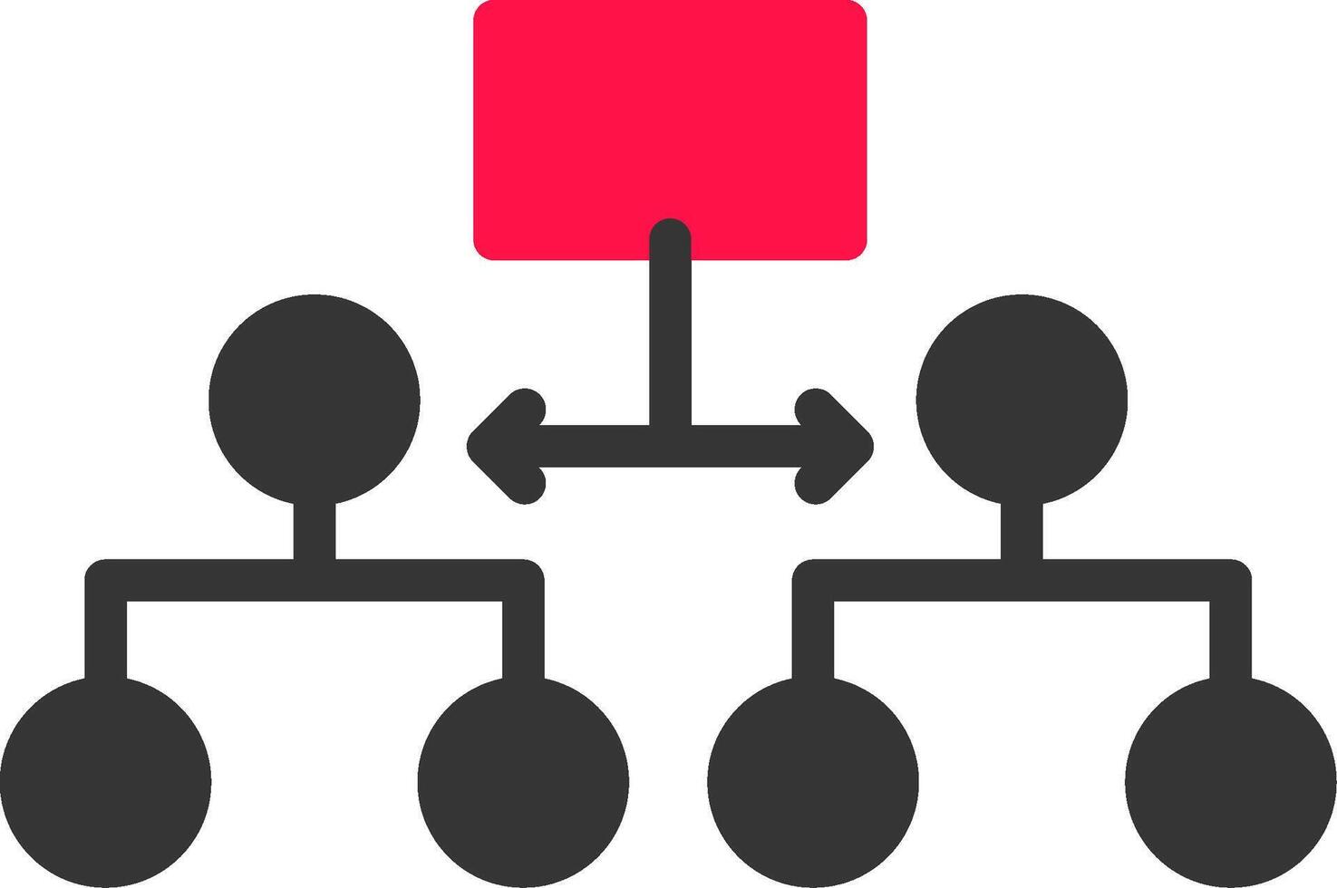Labeled Hierarchy Creative Icon Design vector