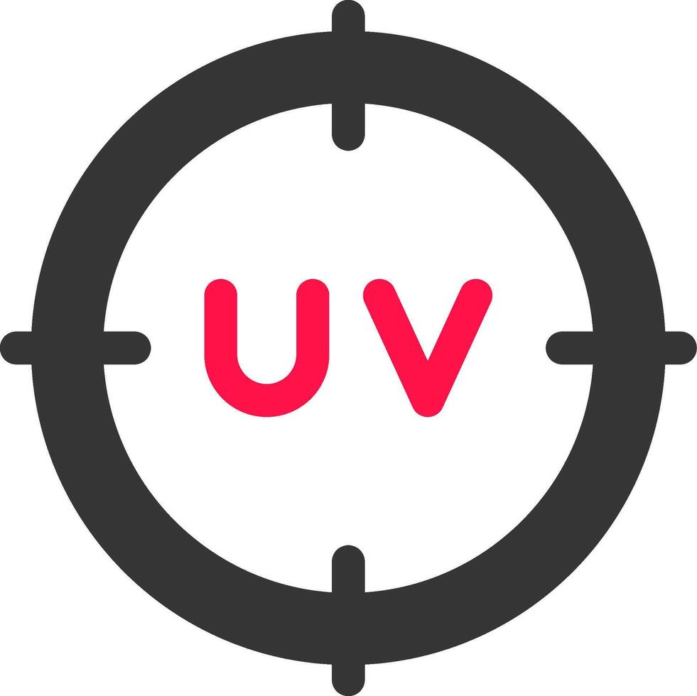 diseño de icono creativo uv vector