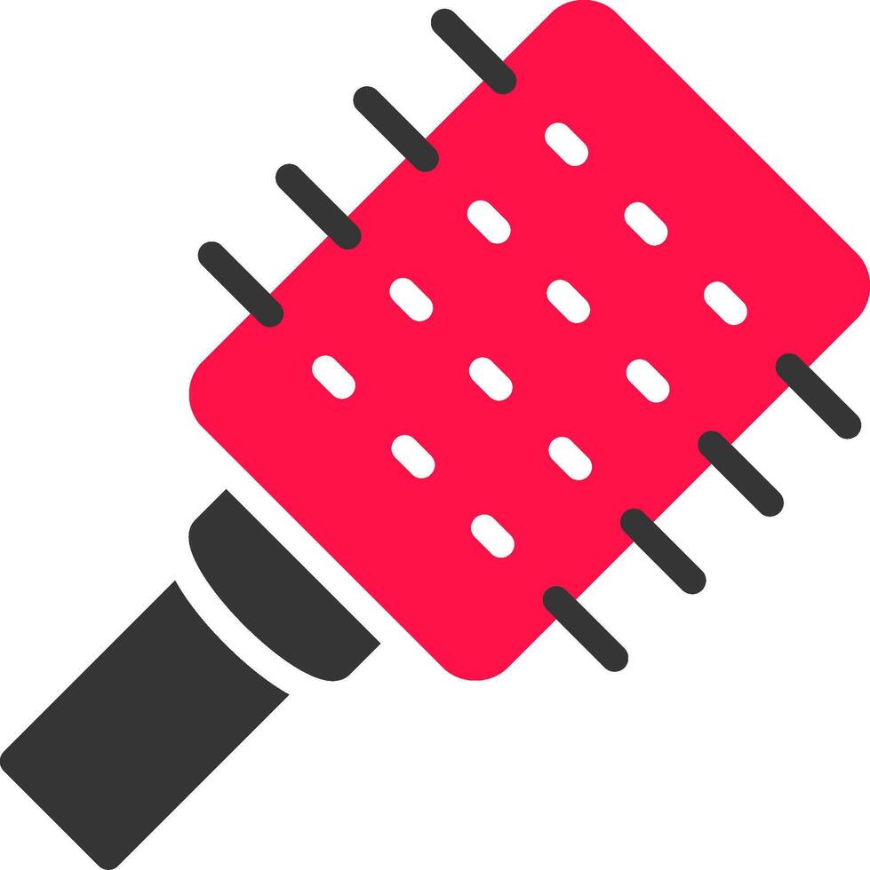 Hair Brush Creative Icon Design vector