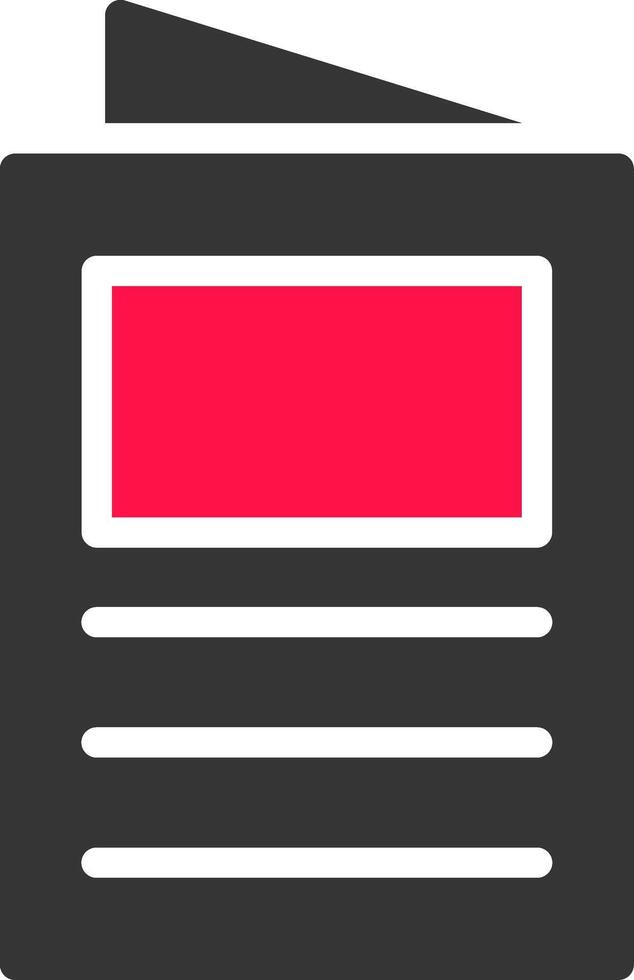Brochure Creative Icon Design vector