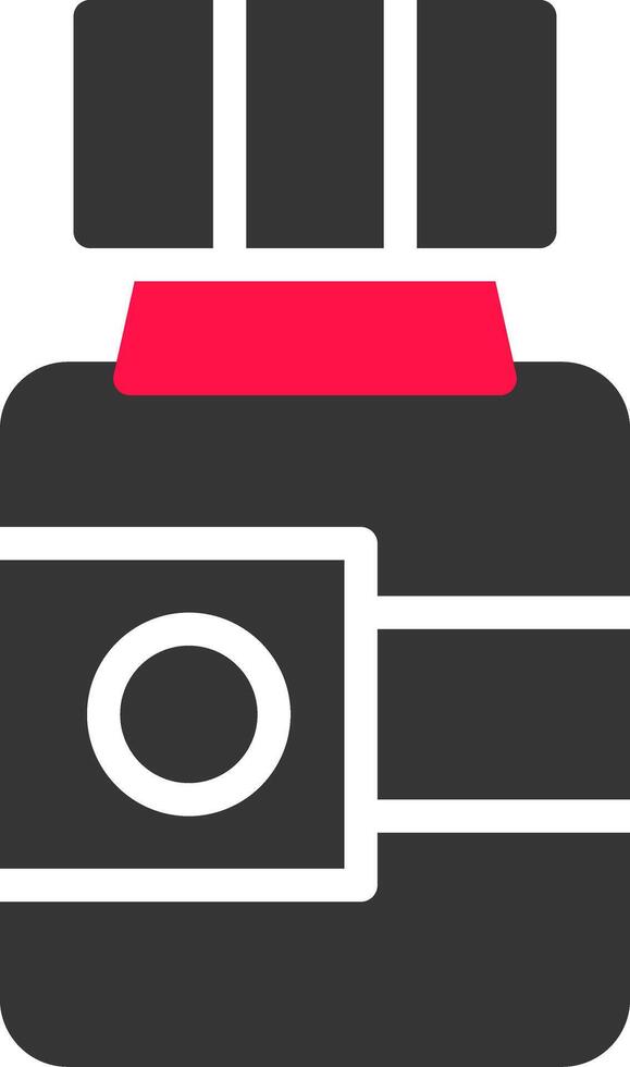 Glyph Red and Yellow Gradient vector