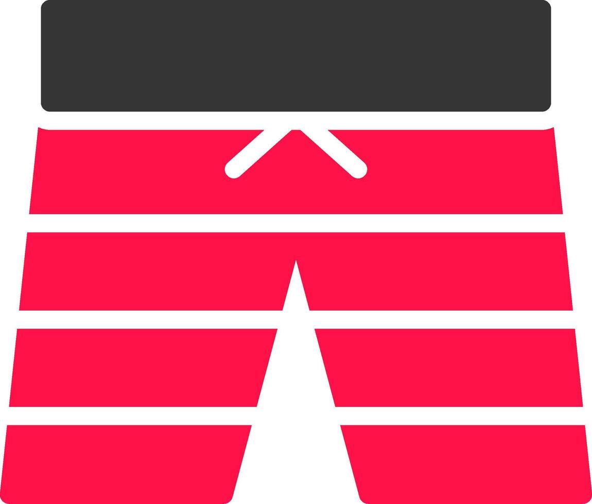 Glyph Red and Yellow Gradient vector