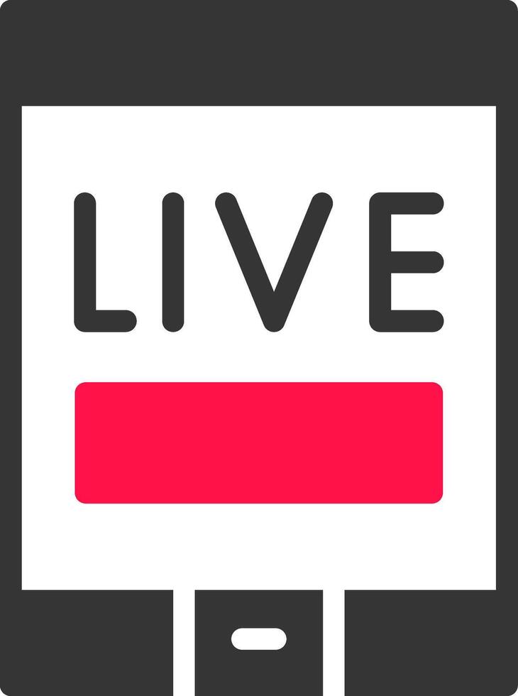 Live Stream Creative Icon Design vector