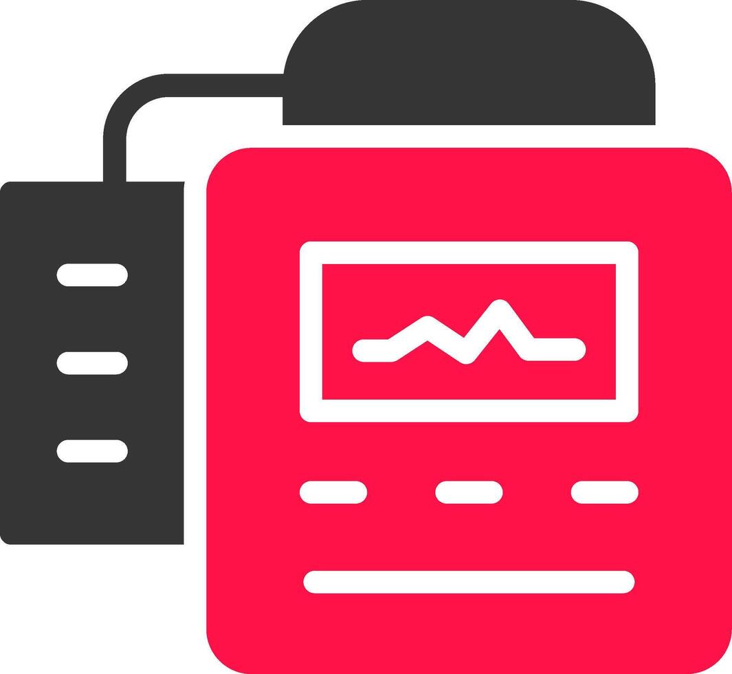 Defibrillator Creative Icon Design vector
