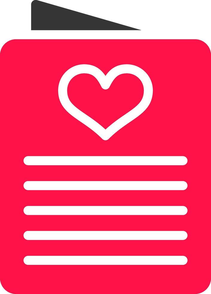 Glyph Red and Yellow Gradient vector
