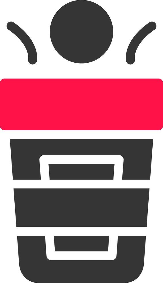Glyph Red and Yellow Gradient vector