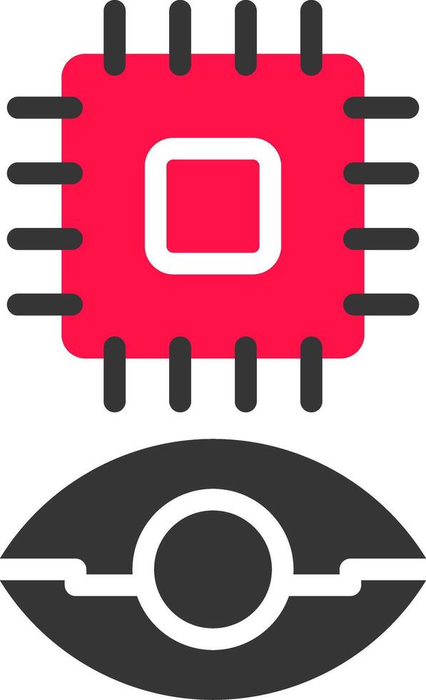 Eye Augmentation Creative Icon Design vector