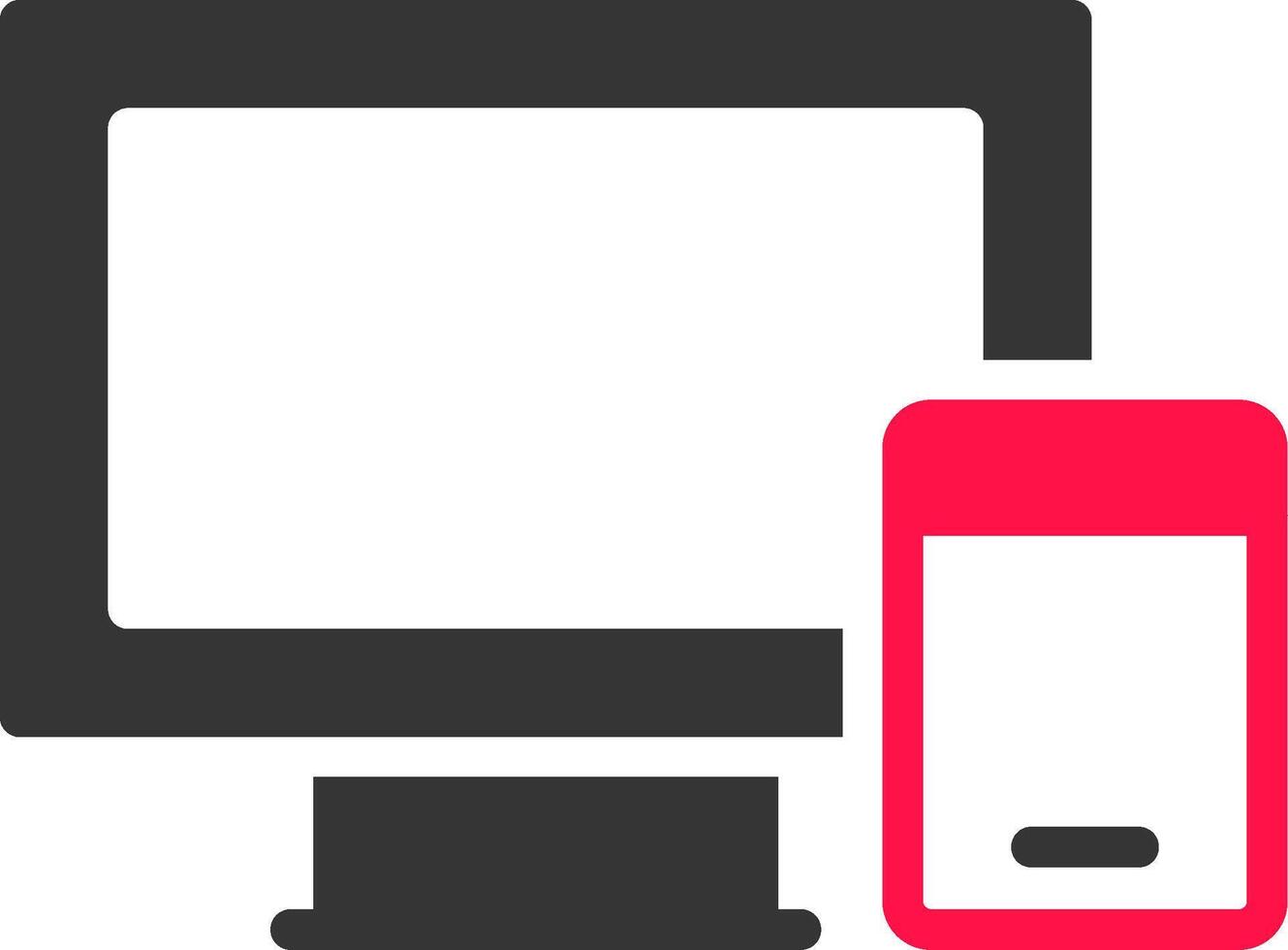 Responsive Web Design Creative Icon Design vector
