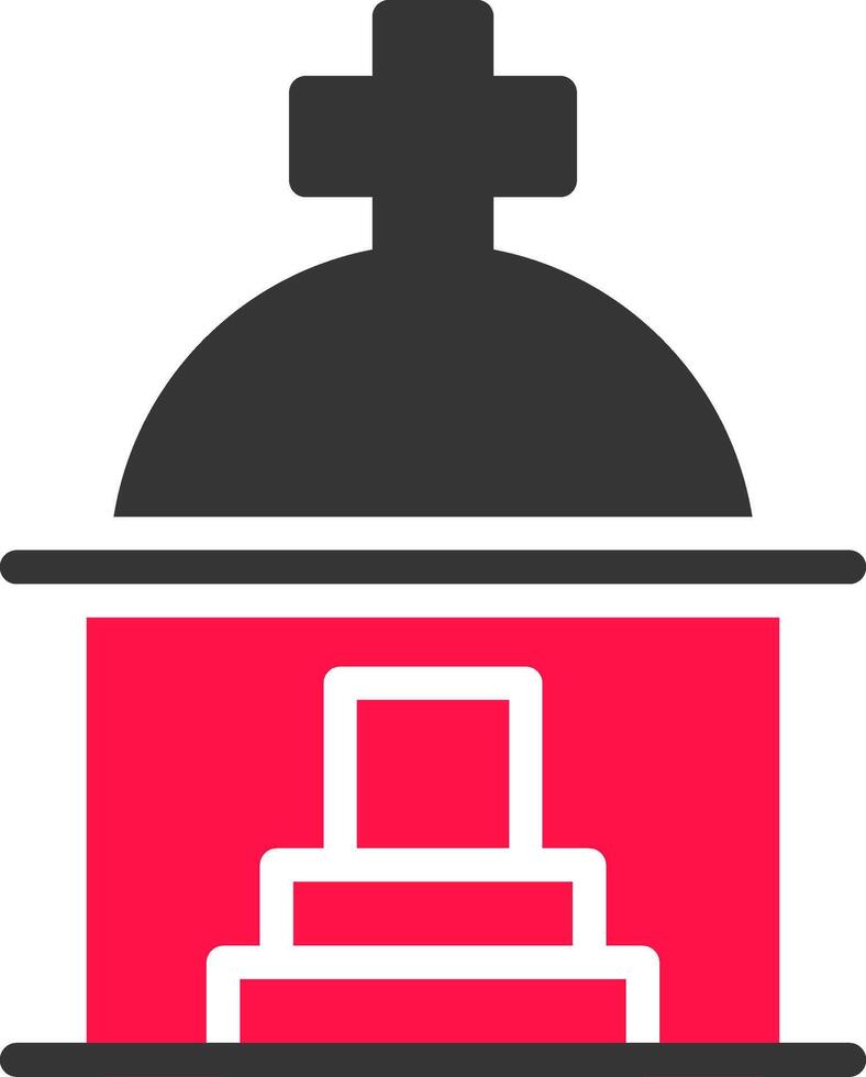 Mausoleum Creative Icon Design vector