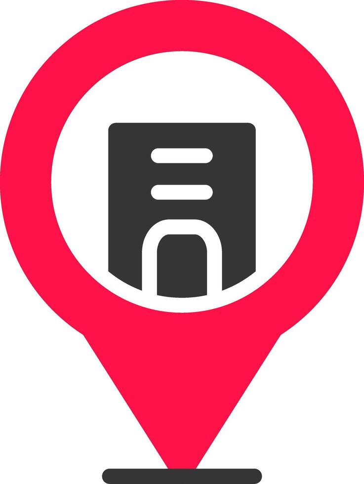 Location Pin Creative Icon Design vector
