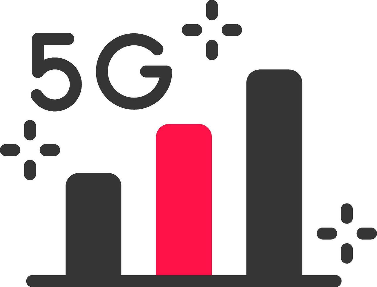 5G Creative Icon Design vector