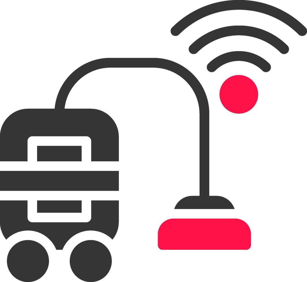 Smart Vacuum Creative Icon Design vector