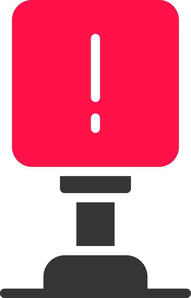 Glyph Red and Yellow Gradient vector
