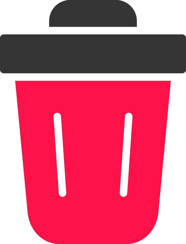 Trash Bin Creative Icon Design vector