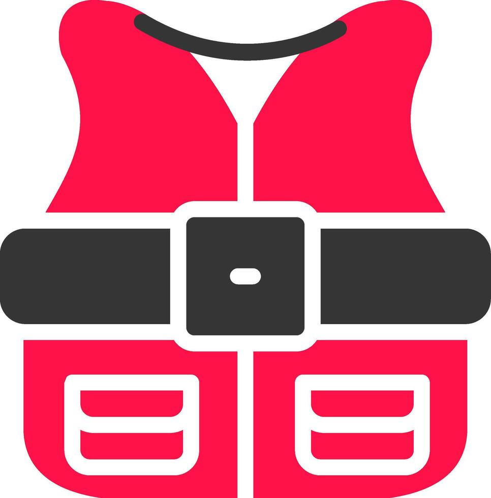 Fishing Vest Creative Icon Design vector