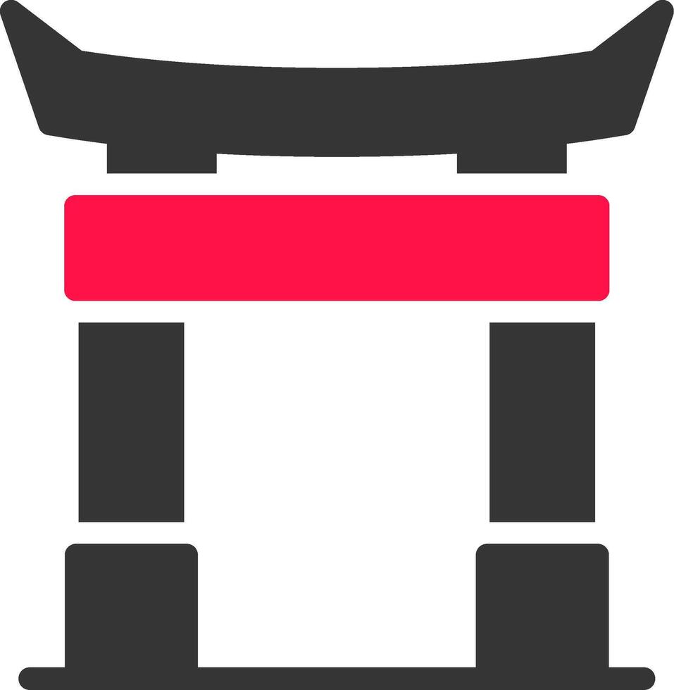 Torii Gate Creative Icon Design vector