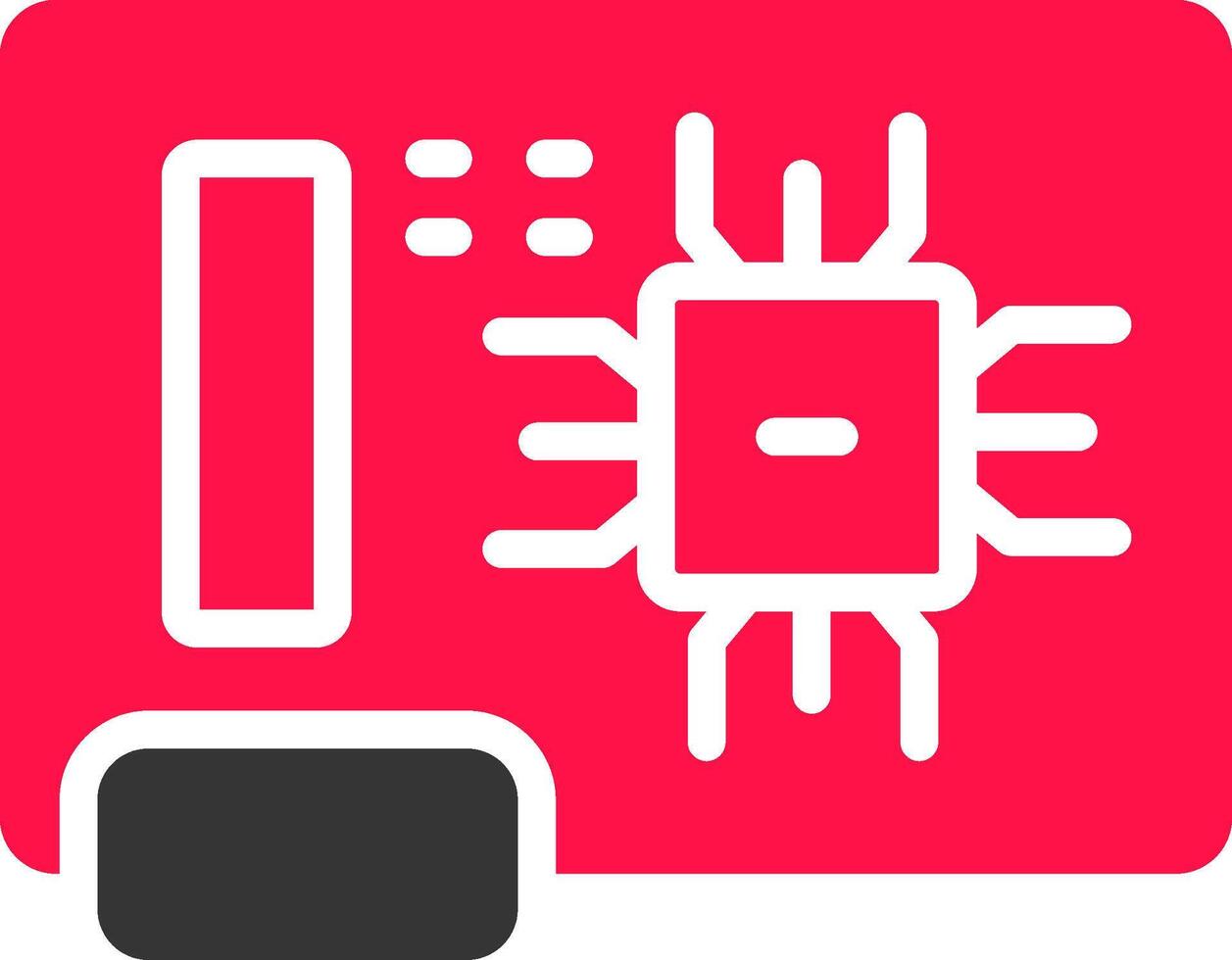 Circuit Board Creative Icon Design vector