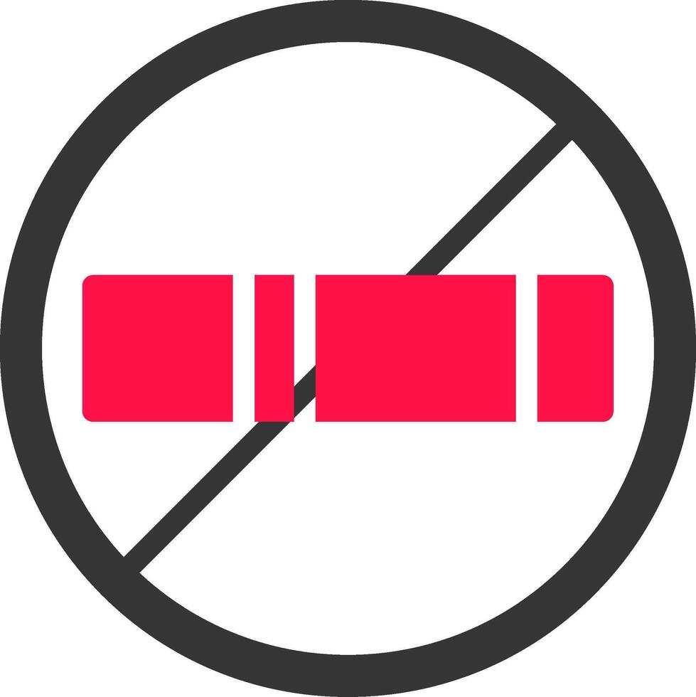 No Smoking Creative Icon Design vector