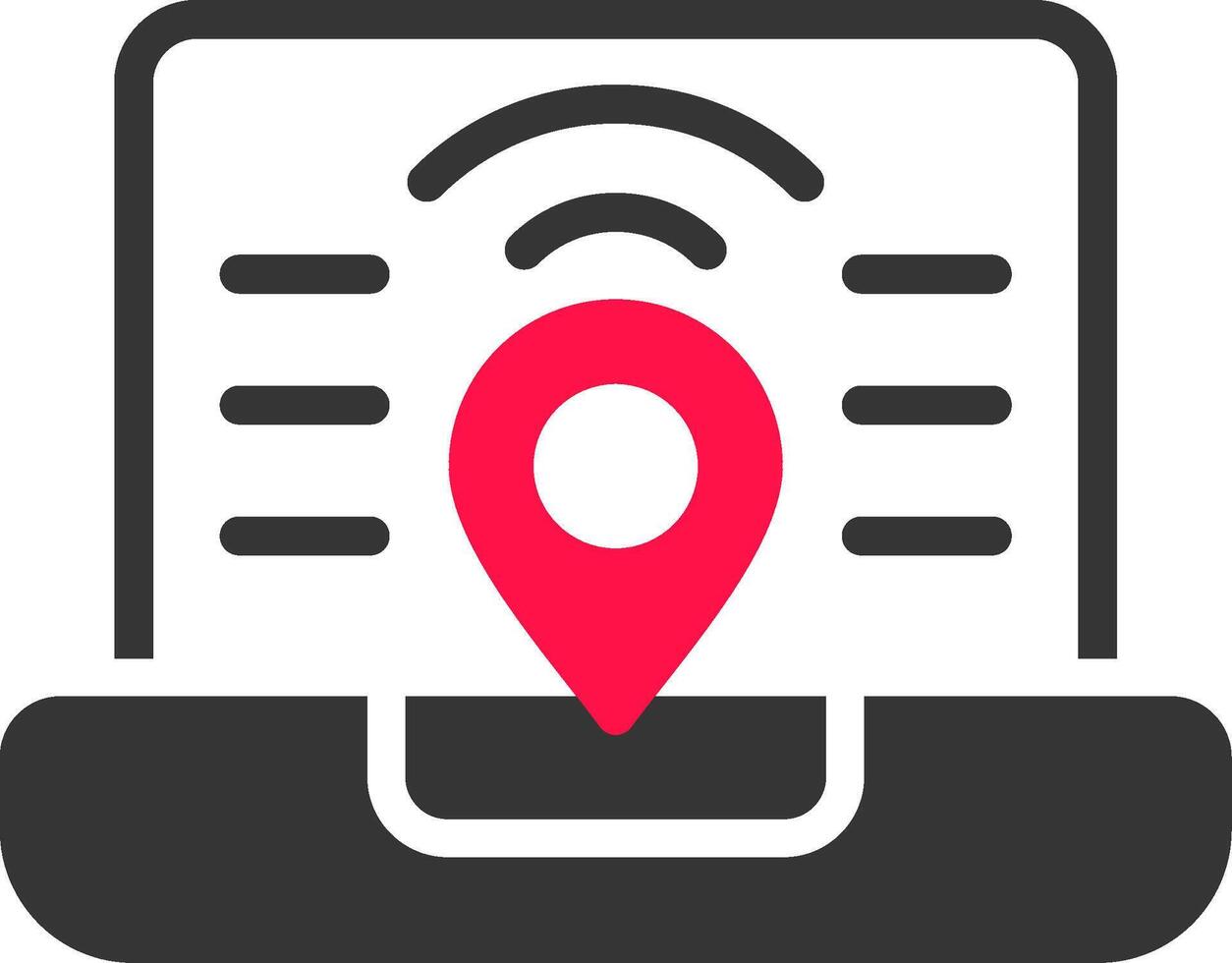Digital Nomad Hub Creative Icon Design vector