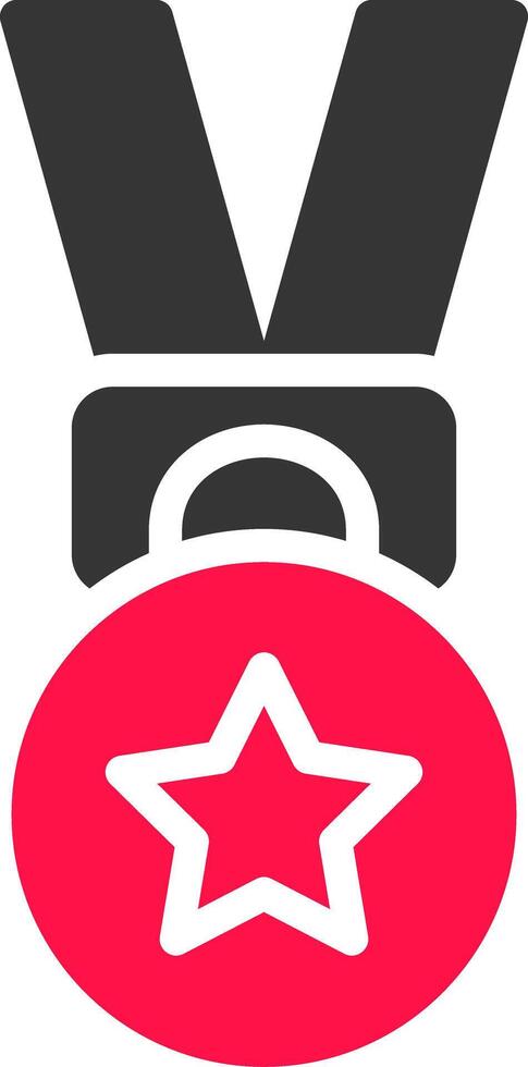 Glyph Red and Yellow Gradient vector