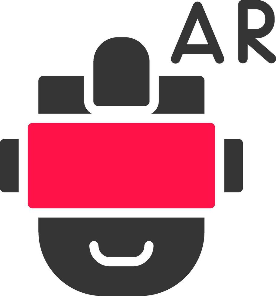 Ar Helmet Creative Icon Design vector