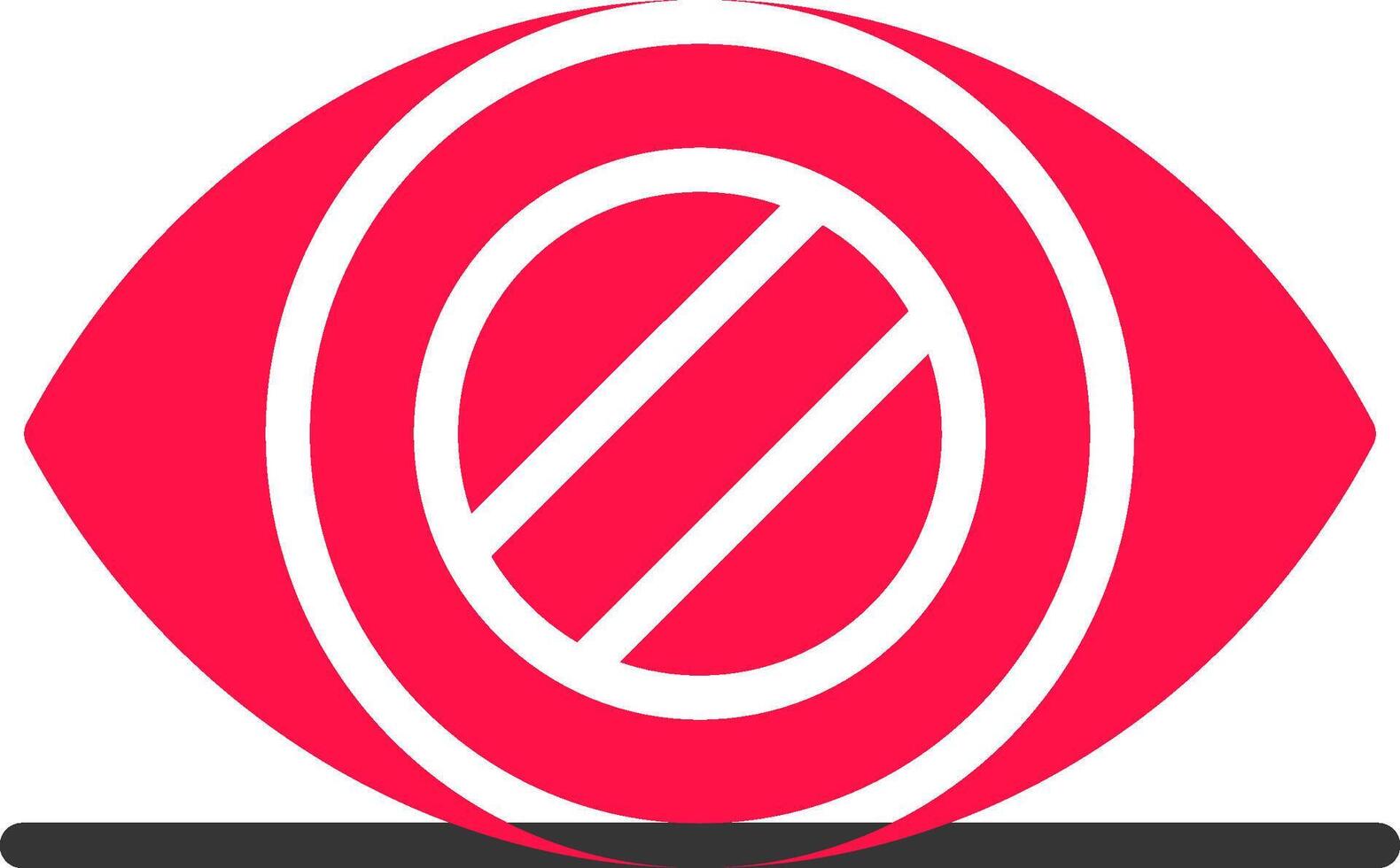 Glaucoma Creative Icon Design vector