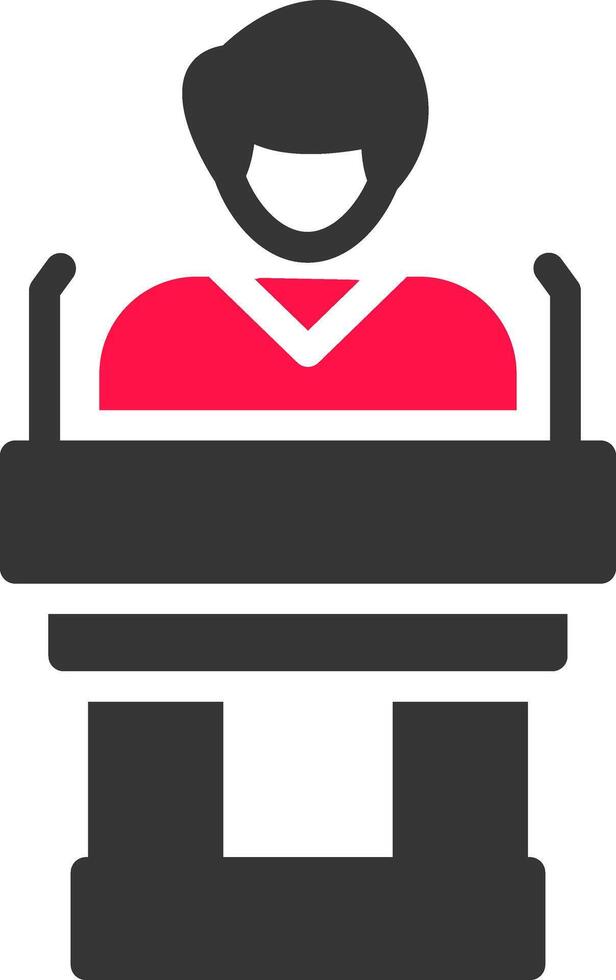 Politician Creative Icon Design vector