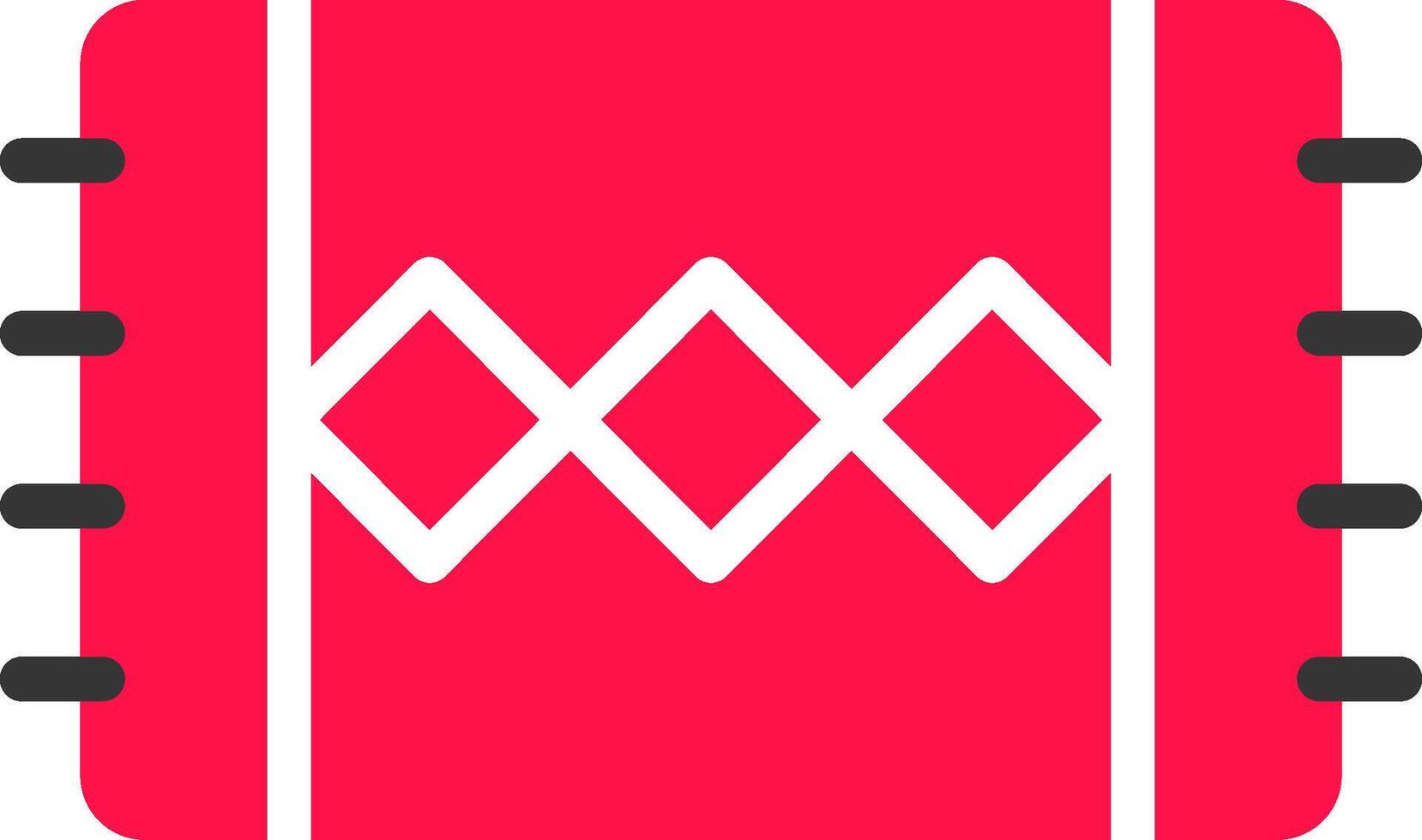 Glyph Red and Yellow Gradient vector