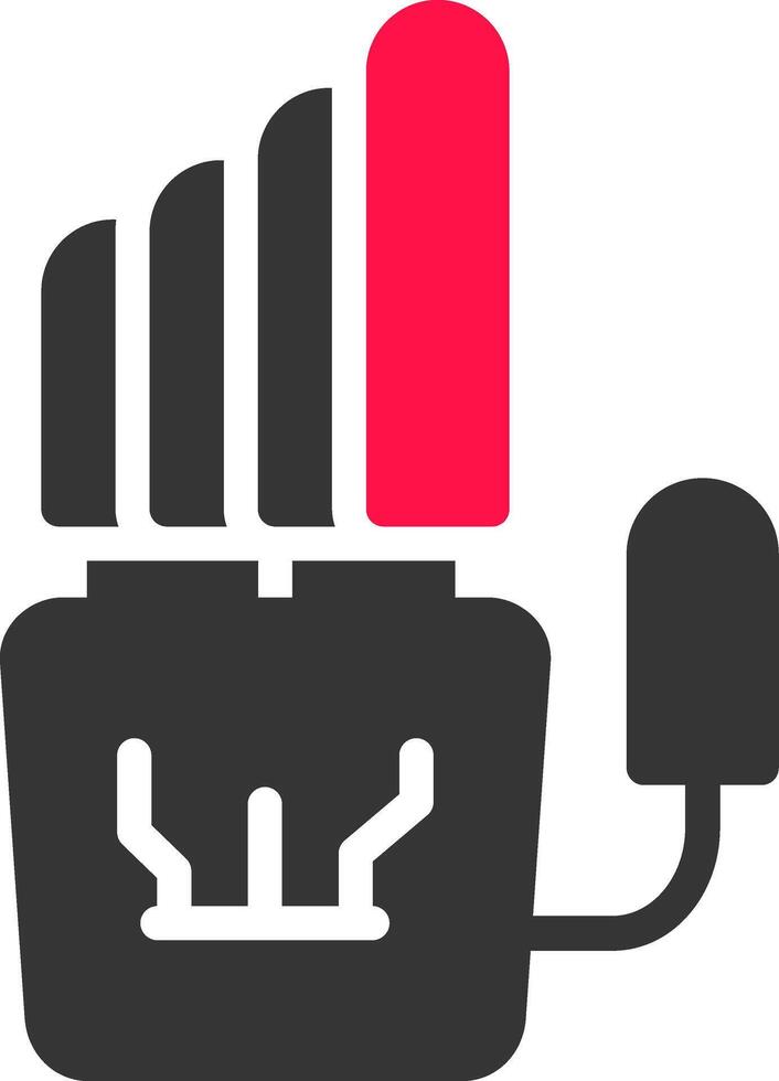 Robot Hand Creative Icon Design vector