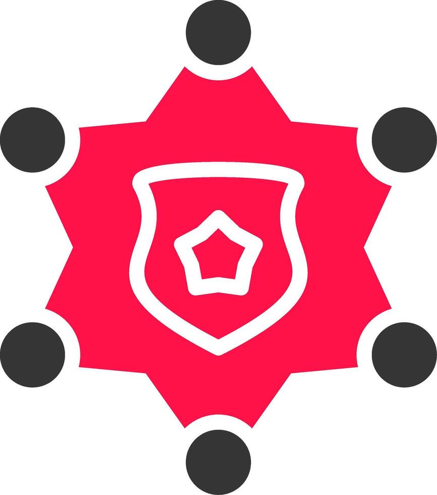 Sheriff Badge Creative Icon Design vector