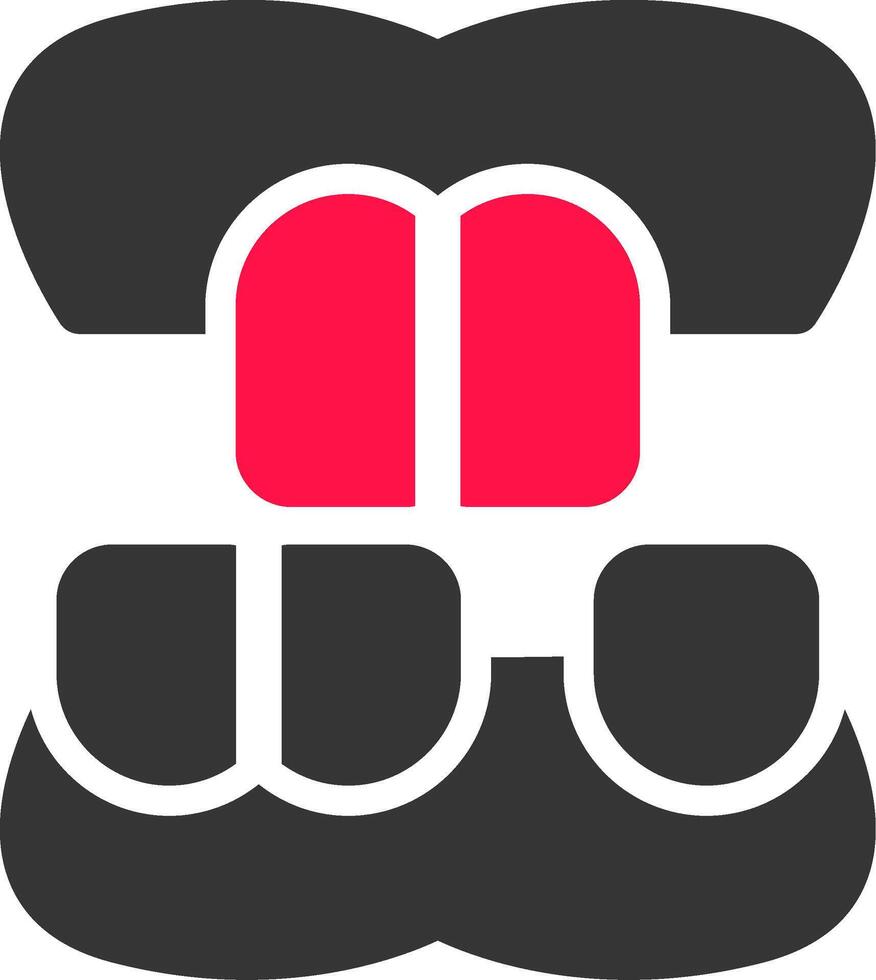 Denture Creative Icon Design vector