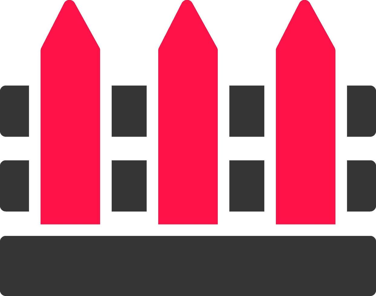 Fence Creative Icon Design vector