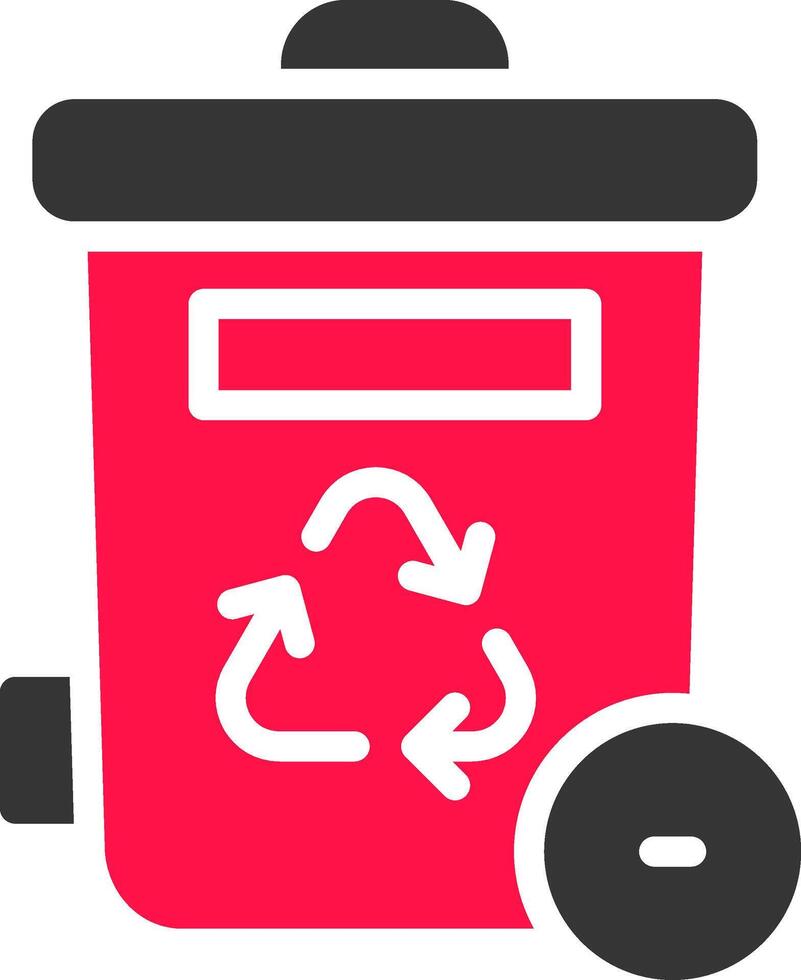 Trash Bin Creative Icon Design vector