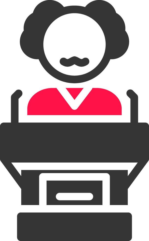Politician Creative Icon Design vector