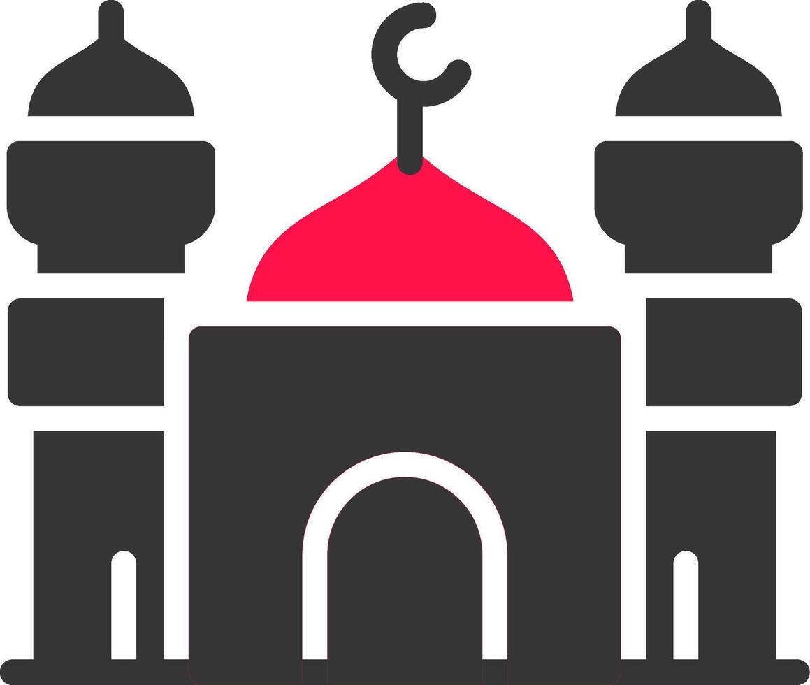 diseño de icono creativo de mezquita vector