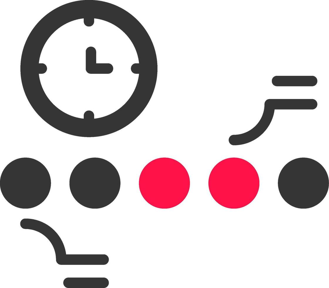 Circle Accent Timeline Creative Icon Design vector